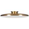AFX Skye 19" Wide Round Satin Brass Modern LED Ceiling Light