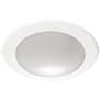 AFX Slim 6.37" Wide White LED Ceiling Light with White Shade