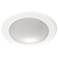 AFX Slim 6.37" Wide White LED Ceiling Light with White Shade