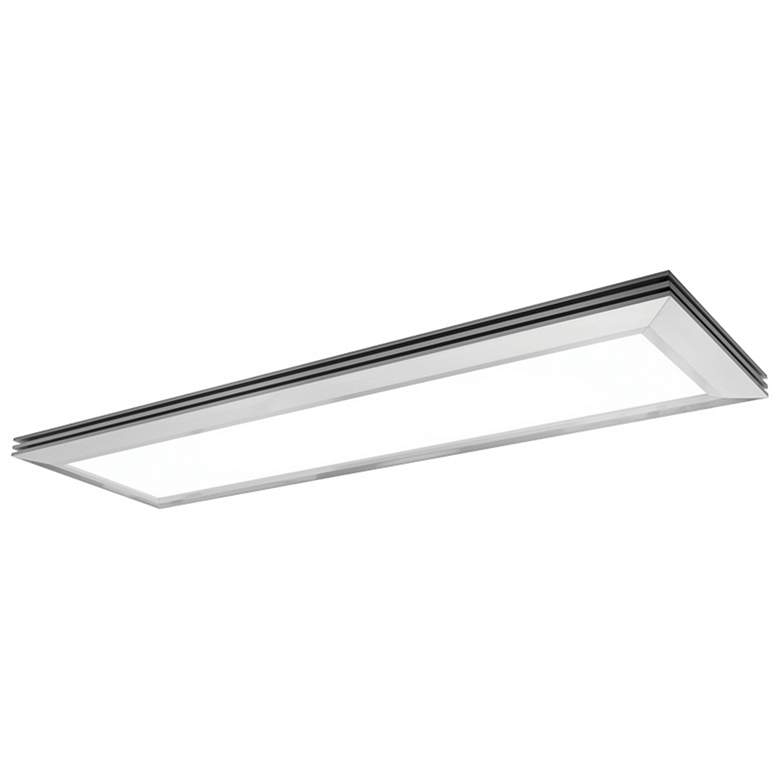 Image 1 AFX Sloane 50.3 inch Wide Satin Nickel LED Panel Ceiling Light