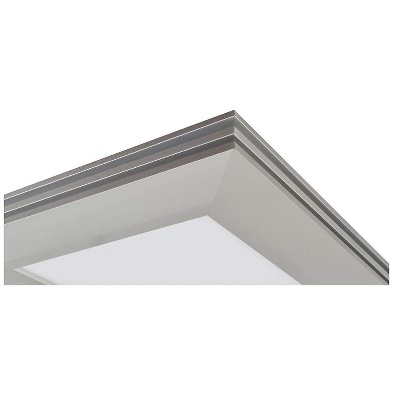 Image 2 AFX Sloane 50.3" Wide Satin Nickel LED Panel Ceiling Light more views