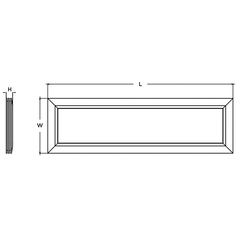 Image 3 AFX Sloane 50.3" Wide Satin Nickel LED Panel Ceiling Light more views