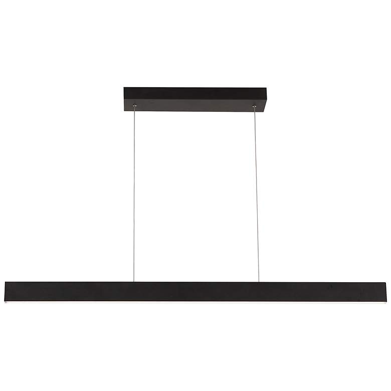 Image 2 AFX Stealth 36 inch Black Finish LED Modern Linear Pendant Chandelier more views