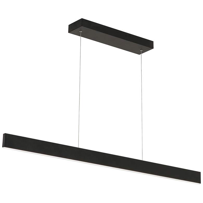Image 2 AFX Stealth 46" Wide Black Linear LED Modern Pendant