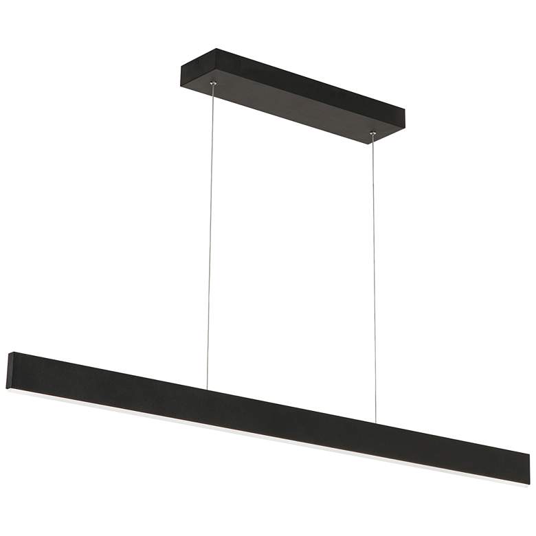 Image 2 AFX Stealth 46 inch Wide Black Linear LED Modern Pendant