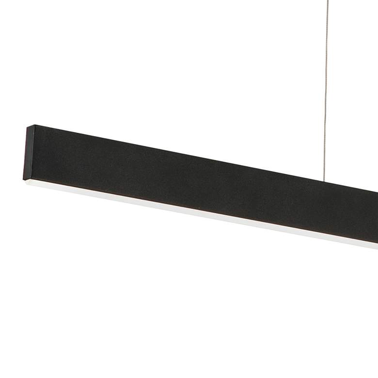 Image 3 AFX Stealth 46" Wide Black Linear LED Modern Pendant more views