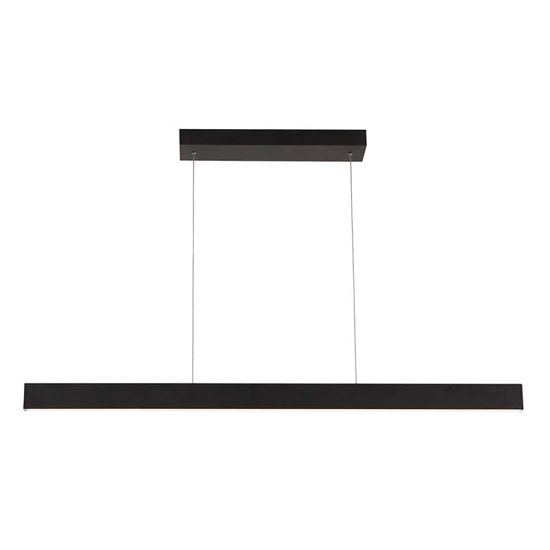 Image 5 AFX Stealth 46 inch Wide Black Linear LED Modern Pendant more views