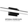 3_AFX Tonya 18" Wide Black Finish Modern LED Vanity Bath Bar Light more views