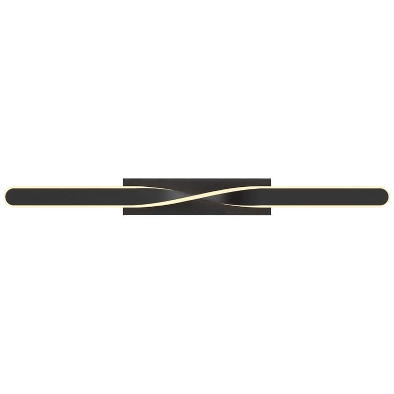 Image 2 AFX Twist 36" Wide Black Finish Modern Linear LED Vanity Light