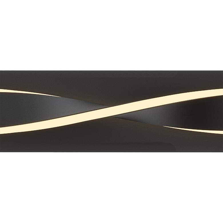 Image 3 AFX Twist 36" Wide Black Finish Modern Linear LED Vanity Light more views