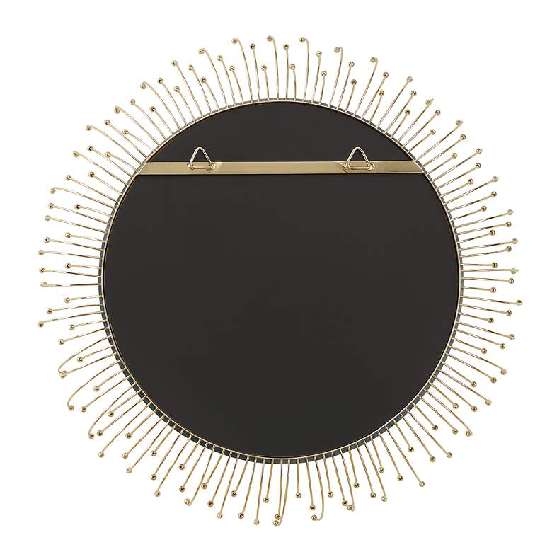 Image 5 Aga Plated Gold 31" Round Mirror more views