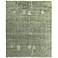 Agape Abstract Hand Knotted Green Area Rug 7'-9" x 9'-9"
