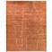 Agape Abstract Hand Knotted Orange Area Rug 2' x 3'