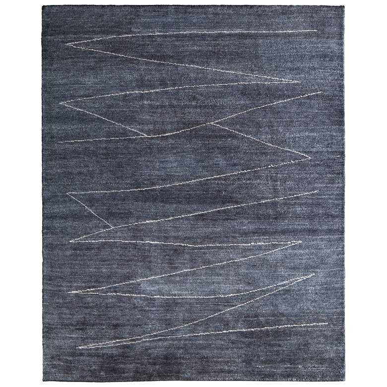Image 1 Agape Modern Abstract Hand Knotted Gray Area Rug 69H6F