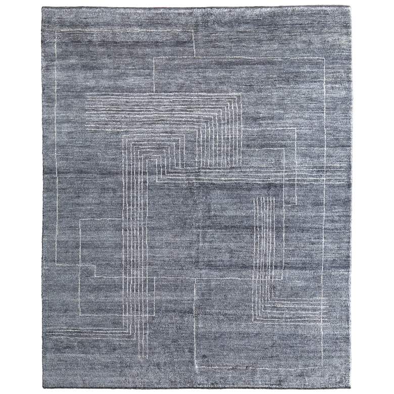 Image 1 Agape Modern Abstract Hand Knotted Gray Area Rug 69H9F