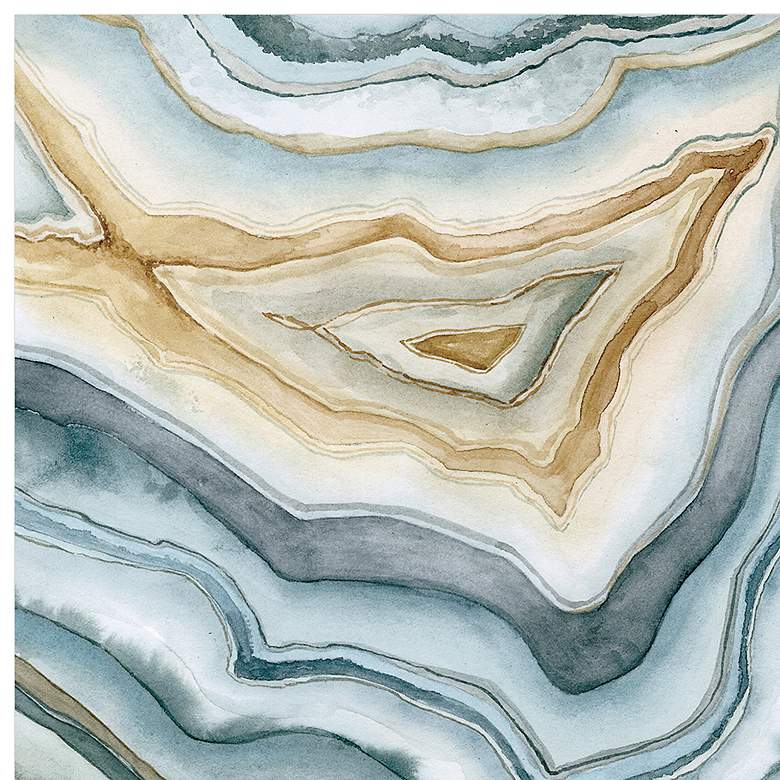 Image 3 Agate Abstract II 38" Square Free Floating Glass Wall Art more views