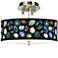 Agates and Gems II Giclee 14" Wide Ceiling Light