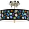 Agates and Gems II Giclee 14" Wide Ceiling Light