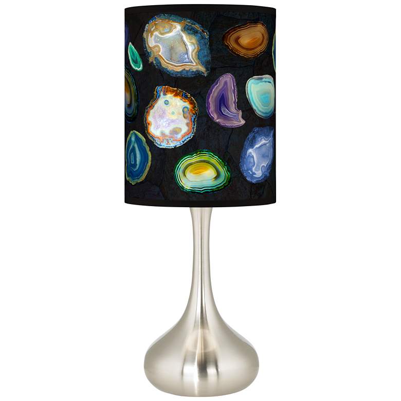 Agates and Gems II Giclee Droplet Table Lamp