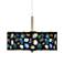 Agates and Gems II Giclee Glow 16" Wide Pendant Light