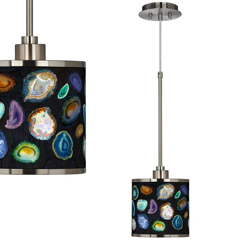 Image 1 Agates and Gems II Giclee Glow Mini Pendant Light