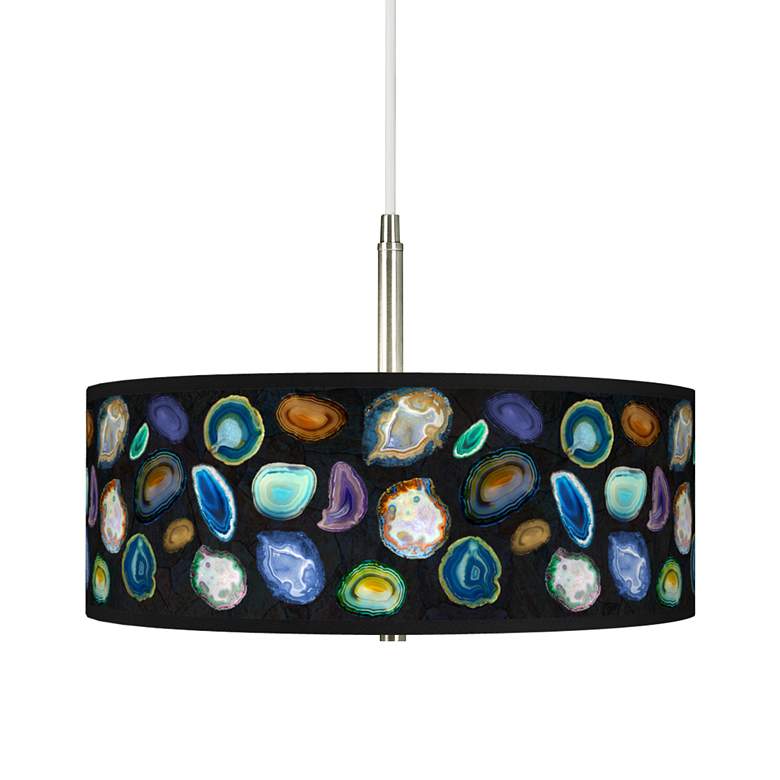 Image 1 Agates and Gems II Giclee Pendant Chandelier