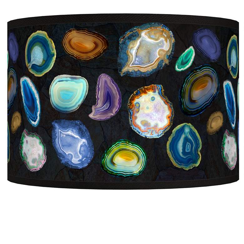 Image 1 Agates and Gems II Giclee Shade 12x12x8.5 (Spider)