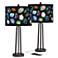 Agates and Gems II Susan Dark Bronze USB Table Lamps Set of 2