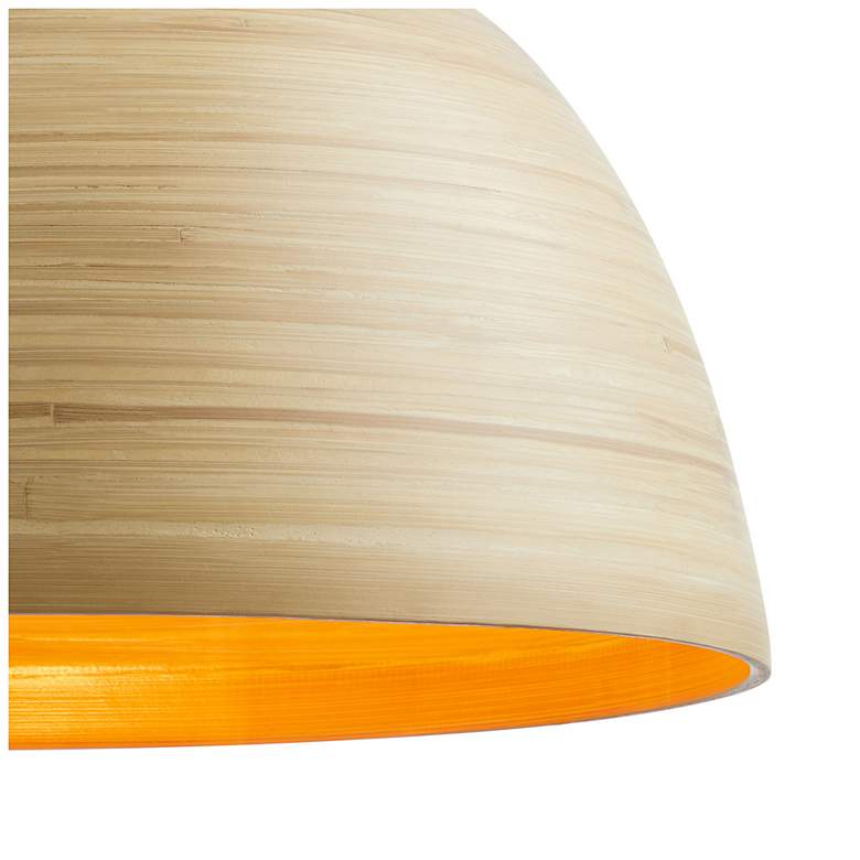 Image 6 Agave 1-Light Pendant in Natural Bamboo more views