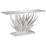 Agave White Console Table