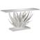 Agave White Console Table
