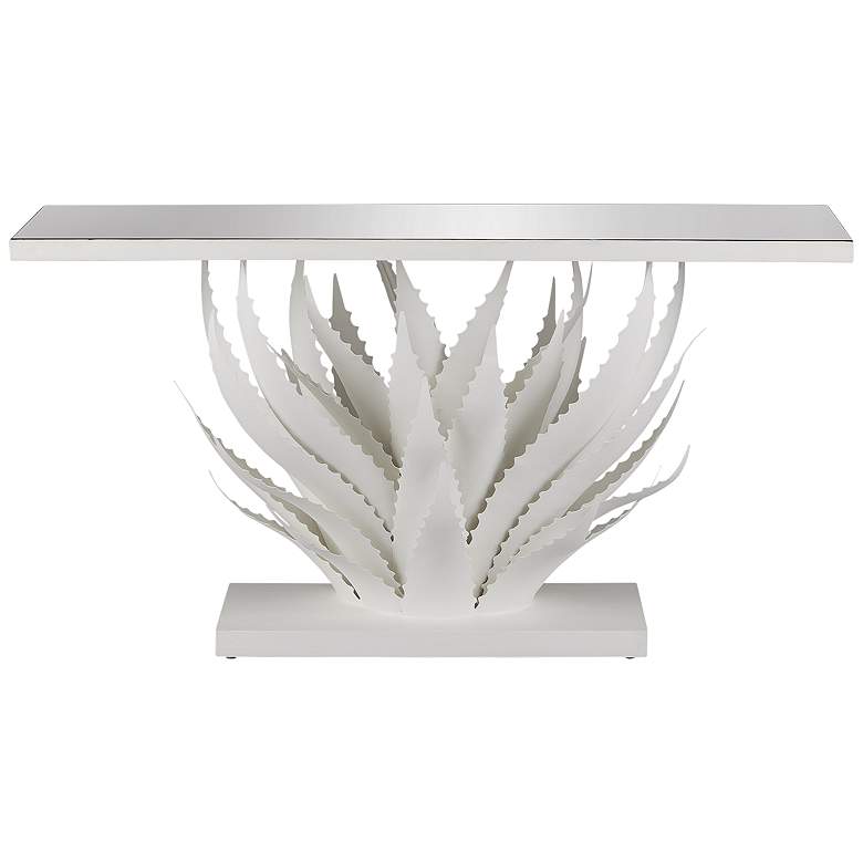 Image 5 Agave White Console Table more views