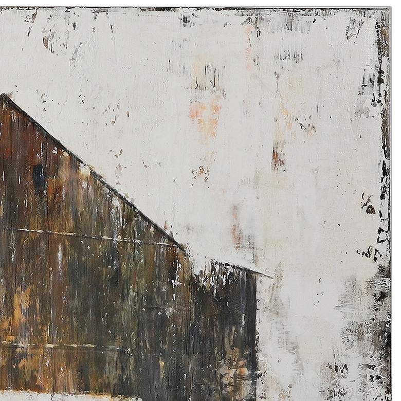 Image 2 Aged Barnhouse 59"W Hand-Painted Stretched Canvas Wall Art more views
