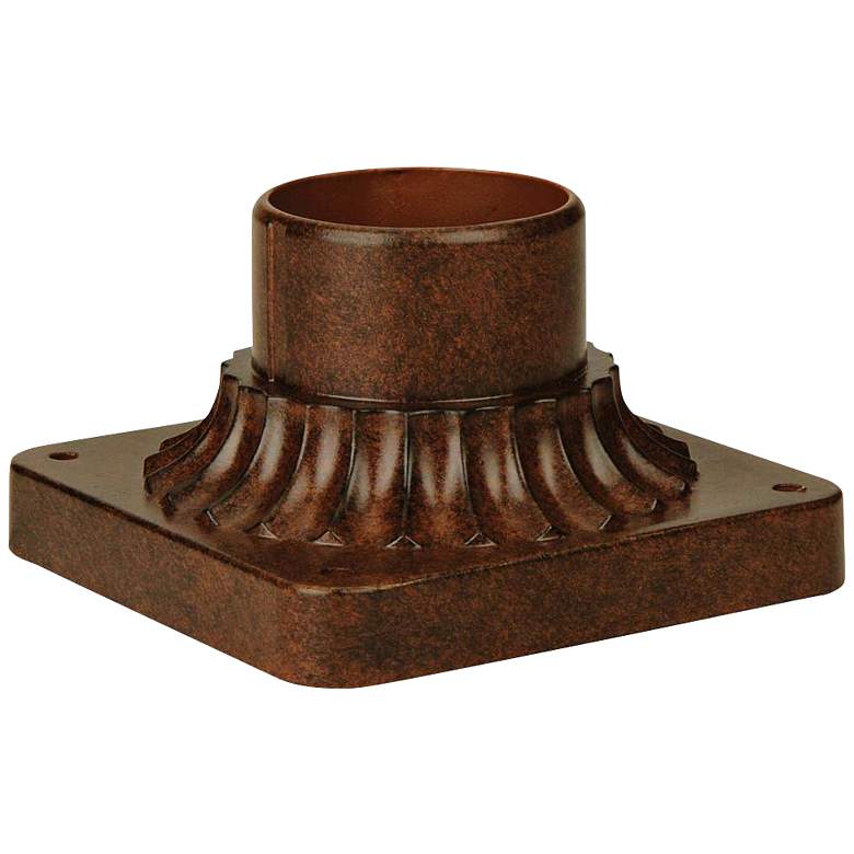 Image 1 Aged Bronze Outdoor Post Mount Adaptor