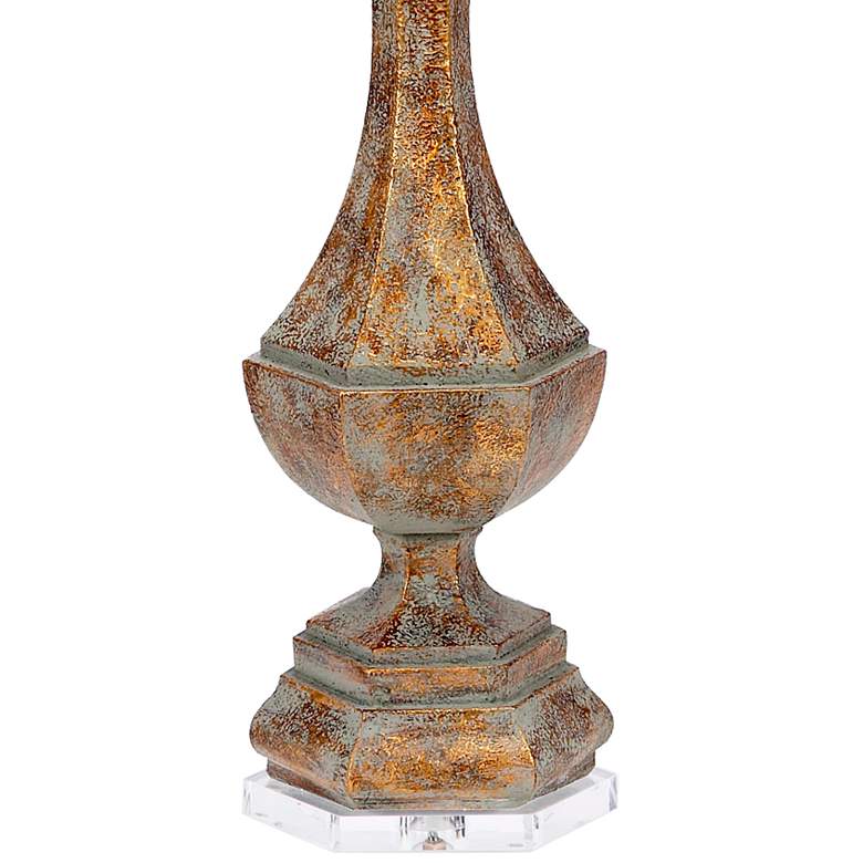 Image 3 Aged Gold Patina Vase Table Lamp more views