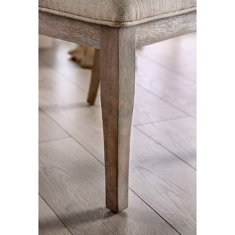 Image 3 Aggate Beige Tufted Fabric Side Chairs Set of 2 more views