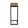 5_Aggie Black Base Chestnut Top C-Form Accent Table more views