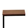 6_Aggie Black Base Chestnut Top C-Form Accent Table more views