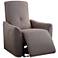 Agico Gray Jute Fabric Adjustable Power Recliner