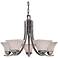 Agilis 27" Wide Brushed Nickel Chandelier