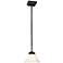 Agilis One-Light 7 3/4" Wide White Glass Mini Pendant