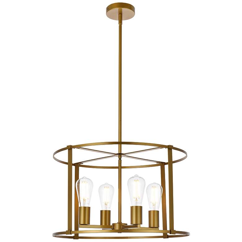Image 2 Agnys 4 Lts Pendant In Brass