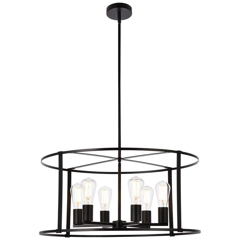 Image 1 Agnys 6 Lts Pendant In Black