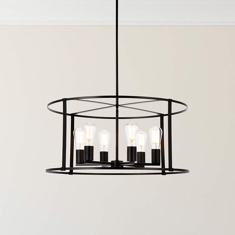 Image 1 Agnys 6 Lts Pendant In Black