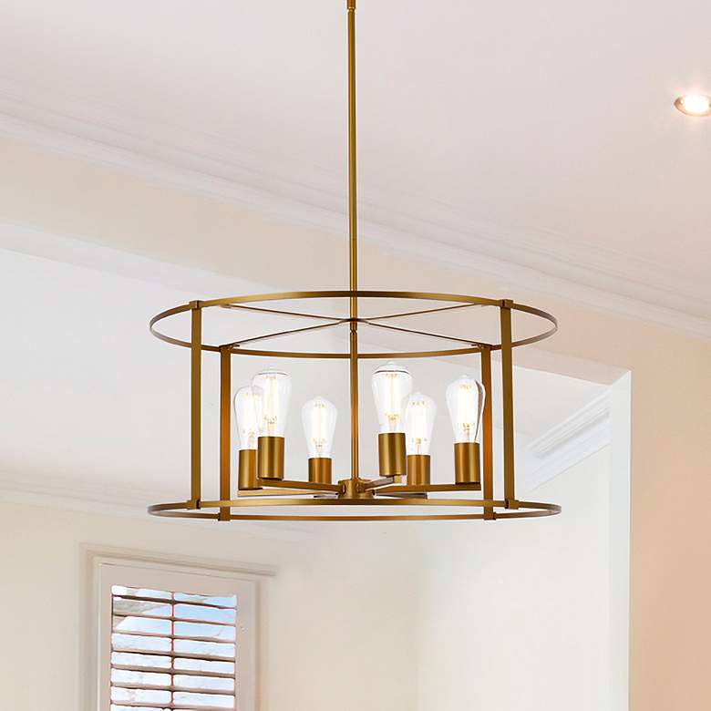 Image 1 Agnys 6 Lts Pendant In Brass