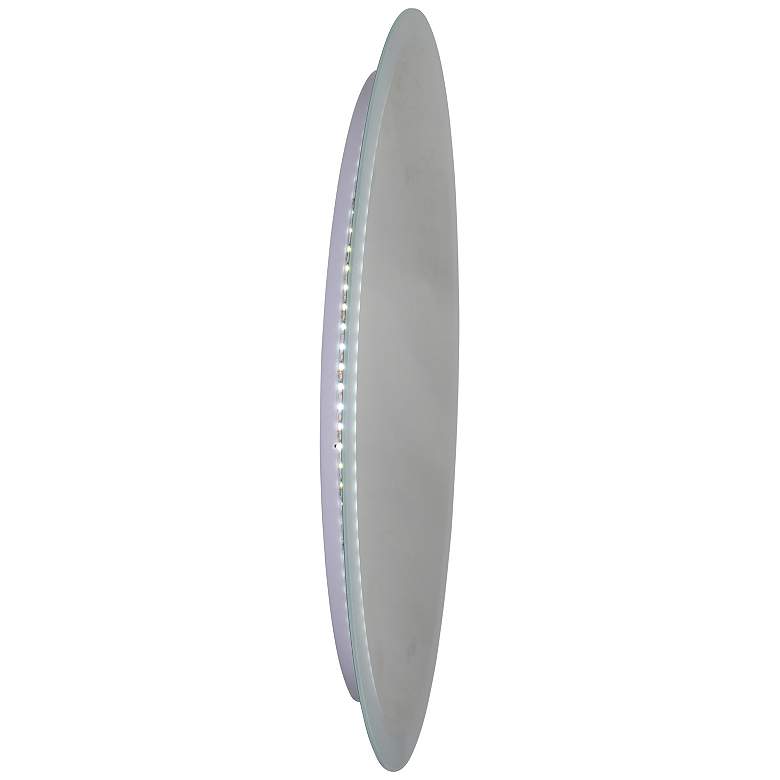 Image 2 Agostino Oval Matte White LED 22 in. Mirror more views
