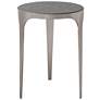 Agra Gray Concrete Top Side Table