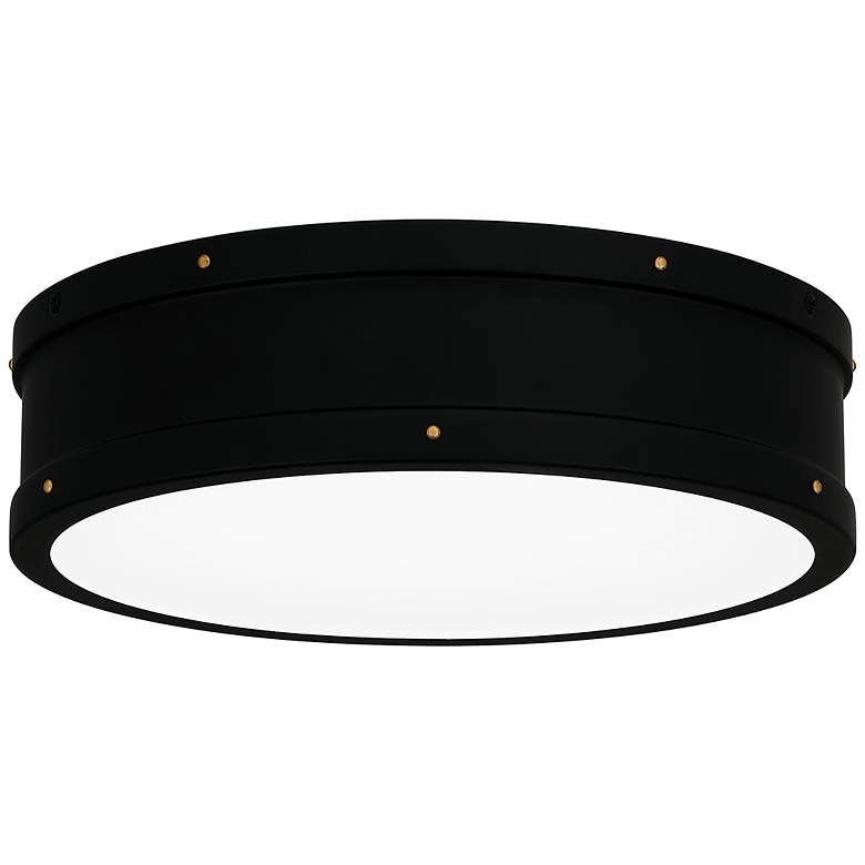 Image 2 Ahoy Integrated LED Matte Black Flush Mount Light