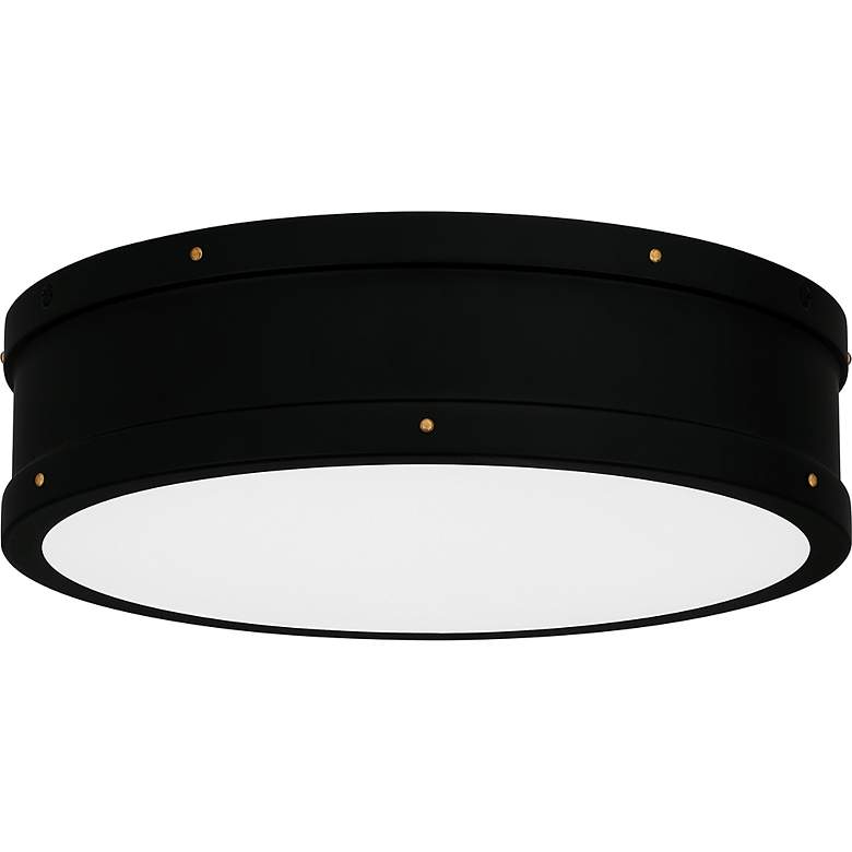 Image 4 Ahoy Integrated LED Matte Black Flush Mount Light more views