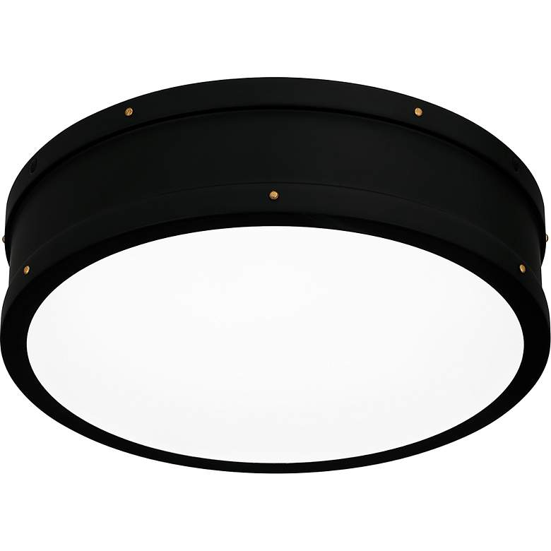 Image 6 Ahoy Integrated LED Matte Black Flush Mount Light more views